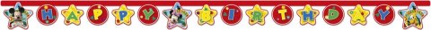 Wstążka mickey happy birthdayx2,5 [mm x m] czerwona Godan (81514)