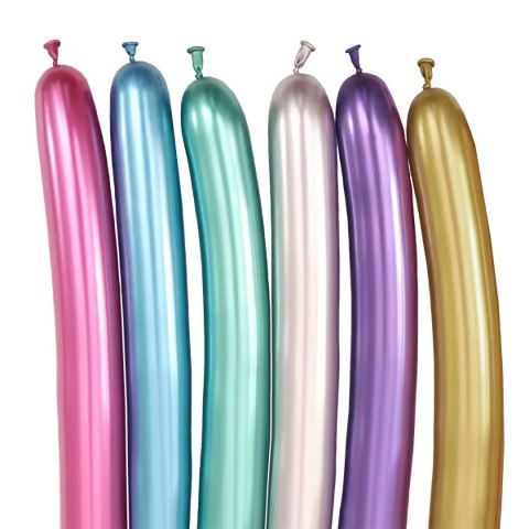 Balon do modelowania efekt chromu mix 10 szt Arpex (KB5135)