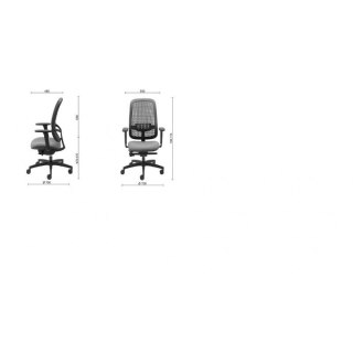 Fotel biurowy Office Products Cyprus czarny (23023361-05)