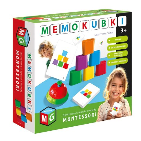 Gra edukacyjna MONTESSORI - GRA EDUKACYJNA MEMOKUBKI Multigra