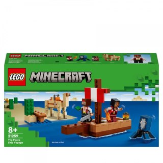 Klocki konstrukcyjne Minecraft Rejs statkiem pirackim Lego (21259)