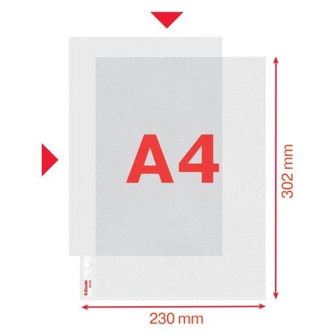 Koszulki na dokumenty A4 kolor: przezroczysty typu L Esselte (56193)