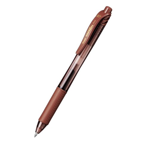 Pióro kulkowe Energel BL107-EX brązowe wkład brązowe Pentel (884851037572)