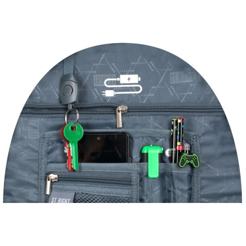 Plecak Pixel Cubes 5903235674464 2-KOMORY St.Right (BPL-76)