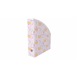 Pojemnik na dokumenty pionowy A4 PUPPIES mix nadruk karton pokryty folią Biurfol (NSE-01-36)