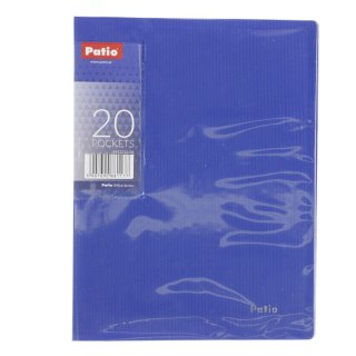 Teczka ofertowa A5 kolor: niebieski 20 kieszeni Patio (PAT2232/N/08)