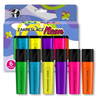 Zakreślacz neonowe 6 kol 5906910831510 wkład mix Penmate (TT8837)
