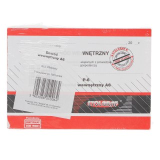 Druk offsetowy A6 dowód wewnętrzny 100k. Stolgraf