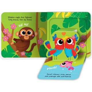 Książka dla dzieci Otwórz okienko! W dżungli. Aksjomat