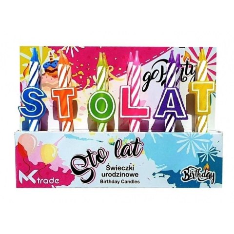 Świeczka urodzinowa sto lat Go Party (SH-096)