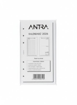 Wkład do organizera kalendarz B6 DNS Antra (2026)