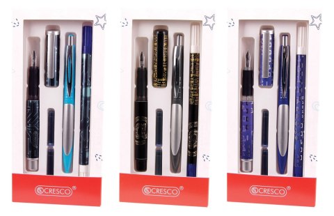 Zestaw piśmienniczy GO PEN G P+D+W+ 2 naboje Cresco (2020099-G)