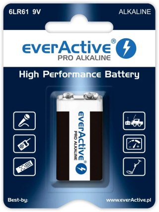 Baterie Pro Alkaline 6LR61 Everactive (EV6LR61-PRO)