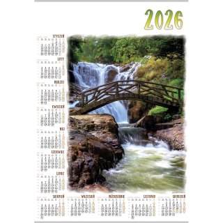 Kalendarz ścienny MOST plakatowy 607mm x 880mm Lucrum (PL07)