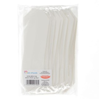 Kokarda matowa biała 50mm Gift Pack