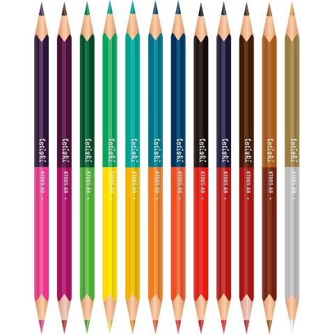 Kredki ołówkowe Tetiski 12 szt 24 kol. Tetis (KT005-AB)