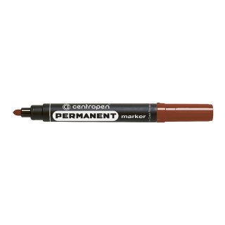 Marker permanentny wkład brązowy 2,5mm okrągła końcówka Centropen (8566)