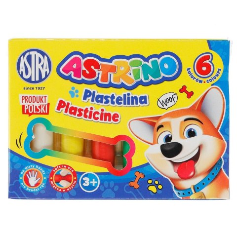 Plastelina 6 kol. mix Astrino (303221001)