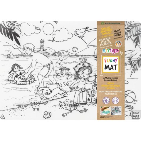 Podkład na biurko FUNNY MAT white LATO sfu1067 biały polipropylen PP [mm:] 335x480 Strigo (8681379310673)