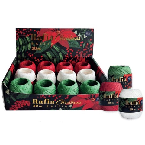 Rafia CHRISTMAS na szpulce 5902277354204 mix 20m Interdruk (20 m)