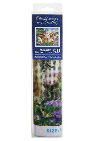 Zestaw kreatywny Diamentowa mozaika 30x40cm Psy i koty Flamingo Line (TBS01371-02(22))