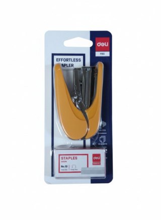 Zszywacz POMARAŃCZOWY 15k zszywki 10 pomarańczowy 15k (E0365_ORANGE) Deli
