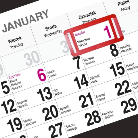 Kalendarz ścienny KAWA 310mm x 790mm Press