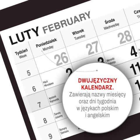 Kalendarz ścienny KAWA 310mm x 790mm Press