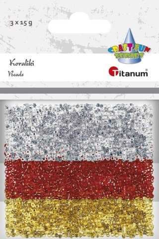 Koraliki kreatywne Craft-Fun Series 3 kolory Titanum