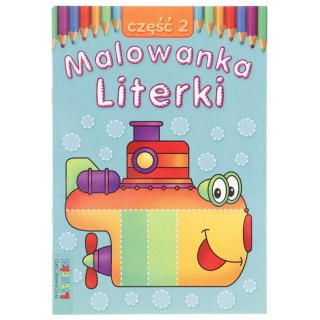 Książeczka edukacyjna Malowanka - Literki część 2 Literka