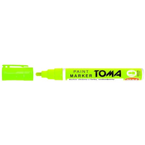 Marker olejowy wkład zielony neonowy 2,5mm okrągła końcówka Toma (to-40)