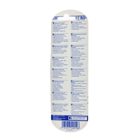 Marker permanentny 3131917400106 wkład czarny 1,0mm okrągła końcówka Pilot (PISCAN-UF-B-BT)