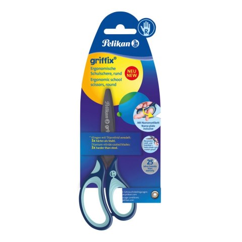 Nożyczki Griffix 803502 14cm Pelikan (100401619)