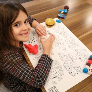 Podkład na biurko FUNNY MAT white LICZBY sfu905 biały polipropylen PP [mm:] 335x480 Strigo (8681379310680)