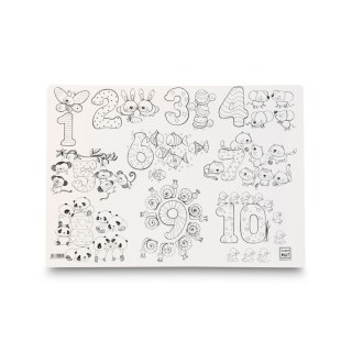 Podkład na biurko FUNNY MAT white LICZBY sfu905 biały polipropylen PP [mm:] 335x480 Strigo (8681379310680)