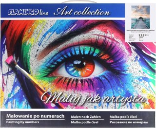 Zestaw kreatywny Malowanie po numerach 40x50cm Pomost nad morzem Flamingo Line (fyh036)