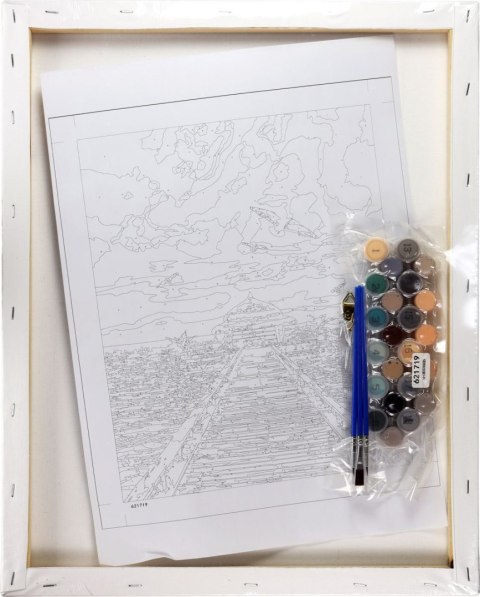 Zestaw kreatywny Malowanie po numerach 40x50cm Pomost nad morzem Flamingo Line (fyh036)