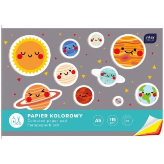 Zeszyt papierów kolorowych A5 115g 10k Interdruk (ZEPKA5)