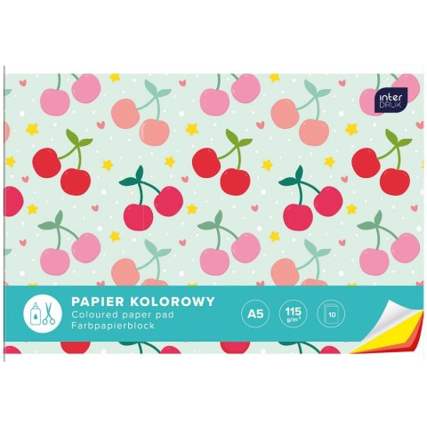 Zeszyt papierów kolorowych A5 115g 10k Interdruk (ZEPKA5)