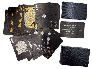 Karty plastikowe, czarne Adar (604414)