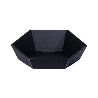 Kosz prezentowy Sześciokątne małe czarne-10 szt Paw (GM-KC-4)