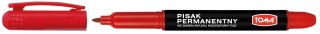 Marker permanentny czerwony wkład czerwony 1,2mm okrągła końcówka Toma (TO-324)