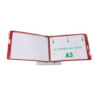 Podstawa biurkowa na 10 paneli prezentacyjnych Tarifold A4 pusta