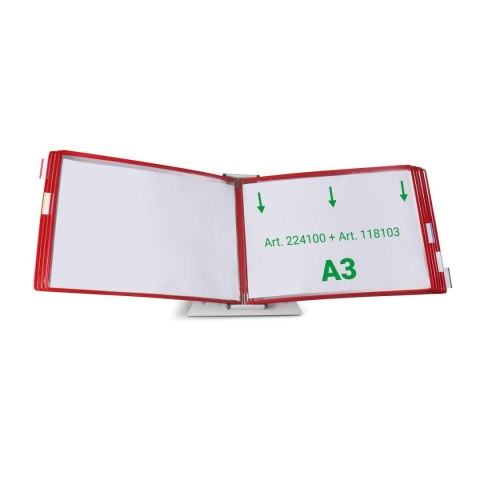 Podstawa biurkowa na 10 paneli prezentacyjnych Tarifold A4 pusta