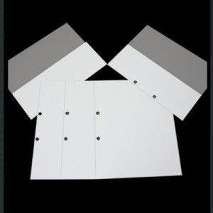 Skoroszyt A4 OCZKOWY biały tektura 300g Tekpar