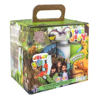 Zestaw kreatywny Tubi Jelly 6 kolorów + małe akwarium Dinozaury Tuban (TU3337)