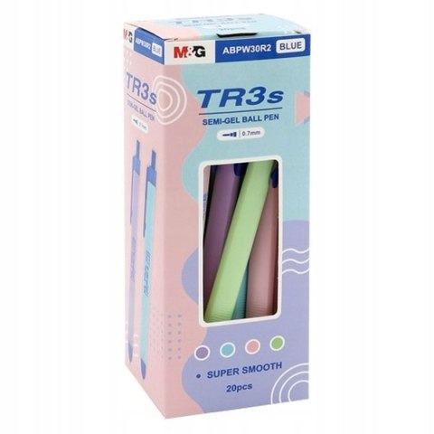 Długopis wkład niebieski 0,7mm M&G (MG ABPW30R2-3)