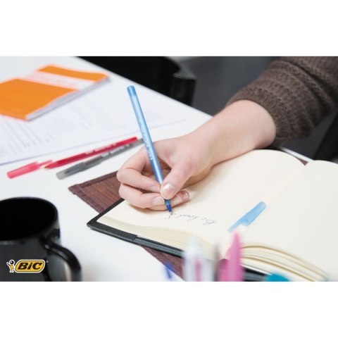 Długopis standardowy Round Stic wkład niebieski 1,0mm Bic (928497)