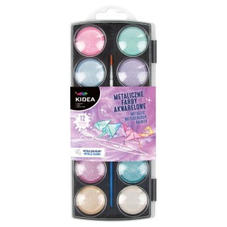 Farby akwarelowe 12 kolor. Kidea (MFA12KKA)