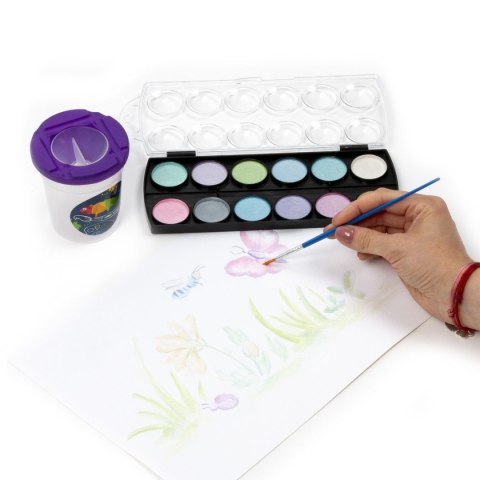 Farby akwarelowe 12 kolor. Kidea (MFA12KKA)